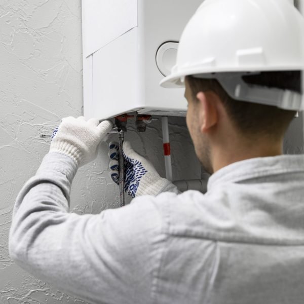 worker-repairing-water-heater